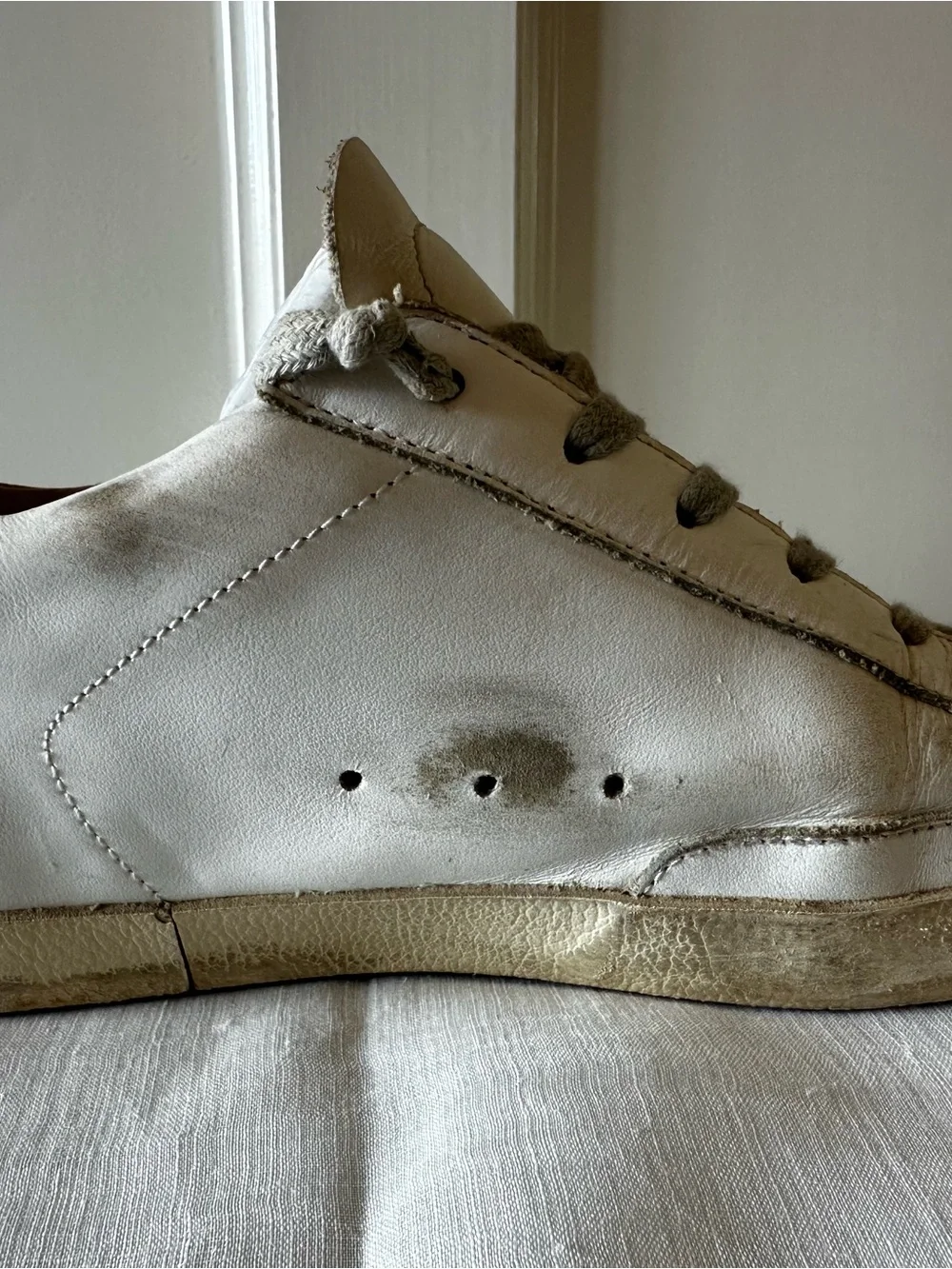 Golden Goose goose heel suede